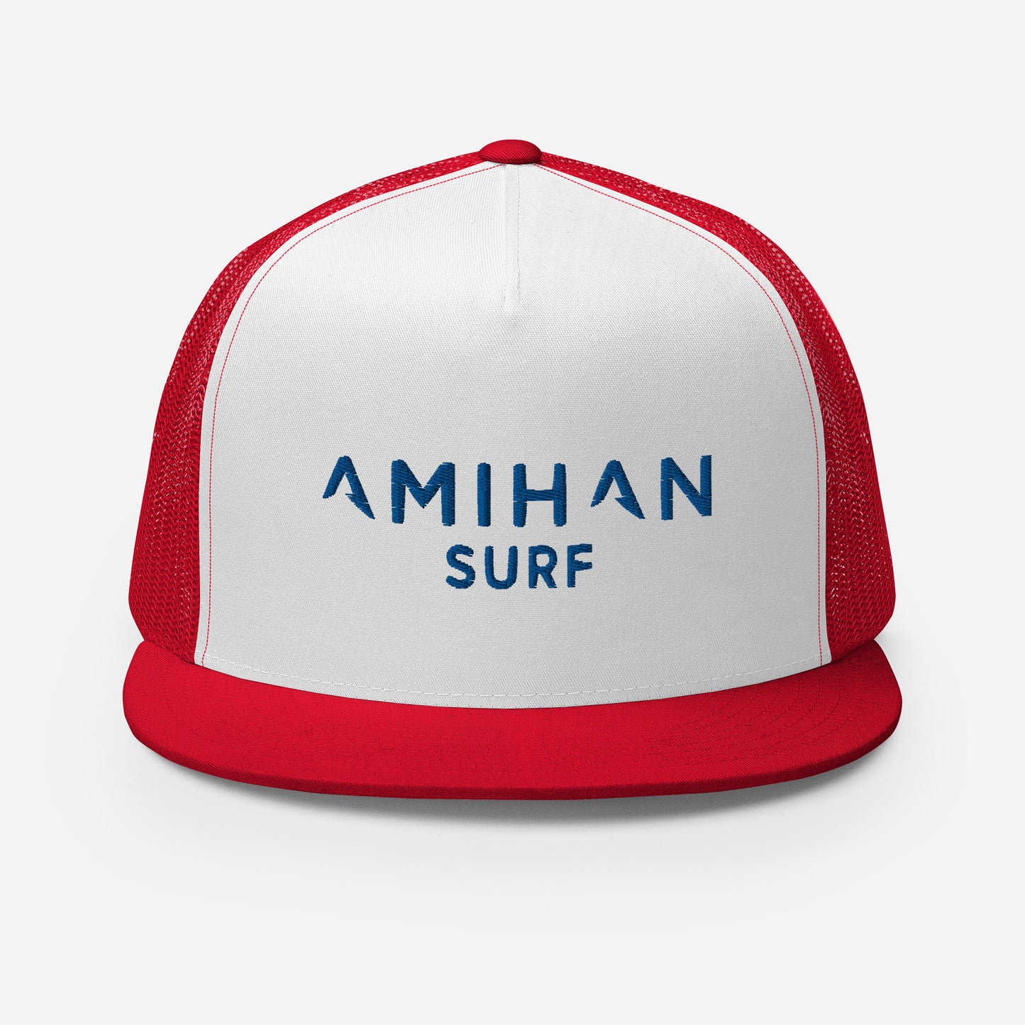 Flat Billed Cap - Red & White (Royal Logo) 1.0