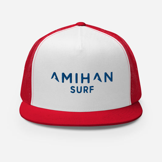 Flat Billed Cap - Red & White (Royal Logo) 1.0