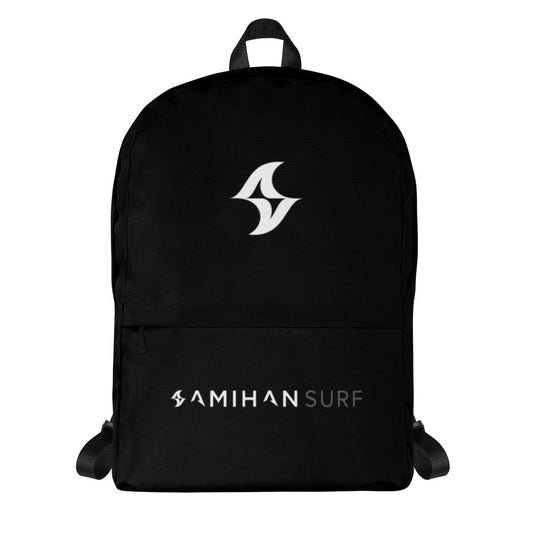 Backpack: Classic Black & White Logo