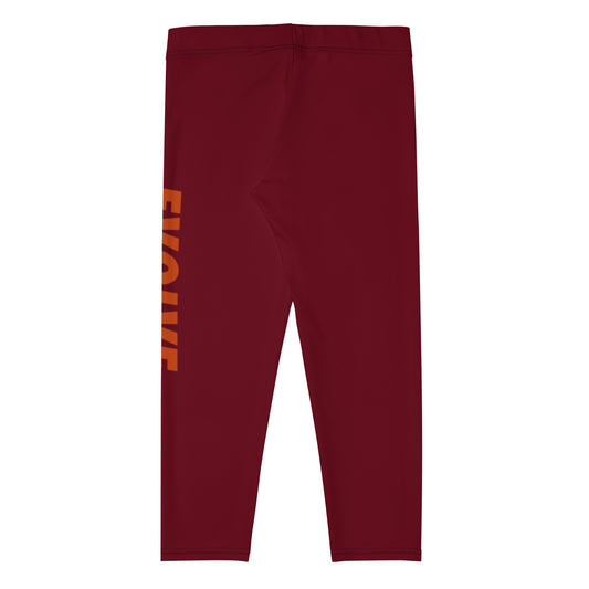 Womens Capri Leggings: Signature Fire 4.3