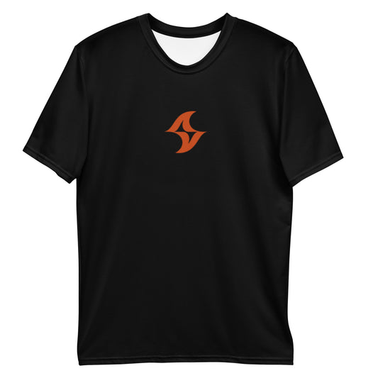 Mens T-shirt: Thunderbolt Orange