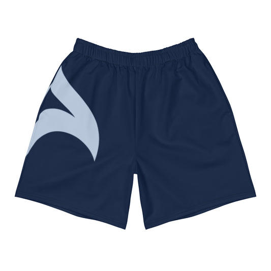 Mens Athletic Long Shorts: Ocean Water 3.1