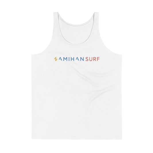 Mens Tank Top: Republic No. 8491 (White)