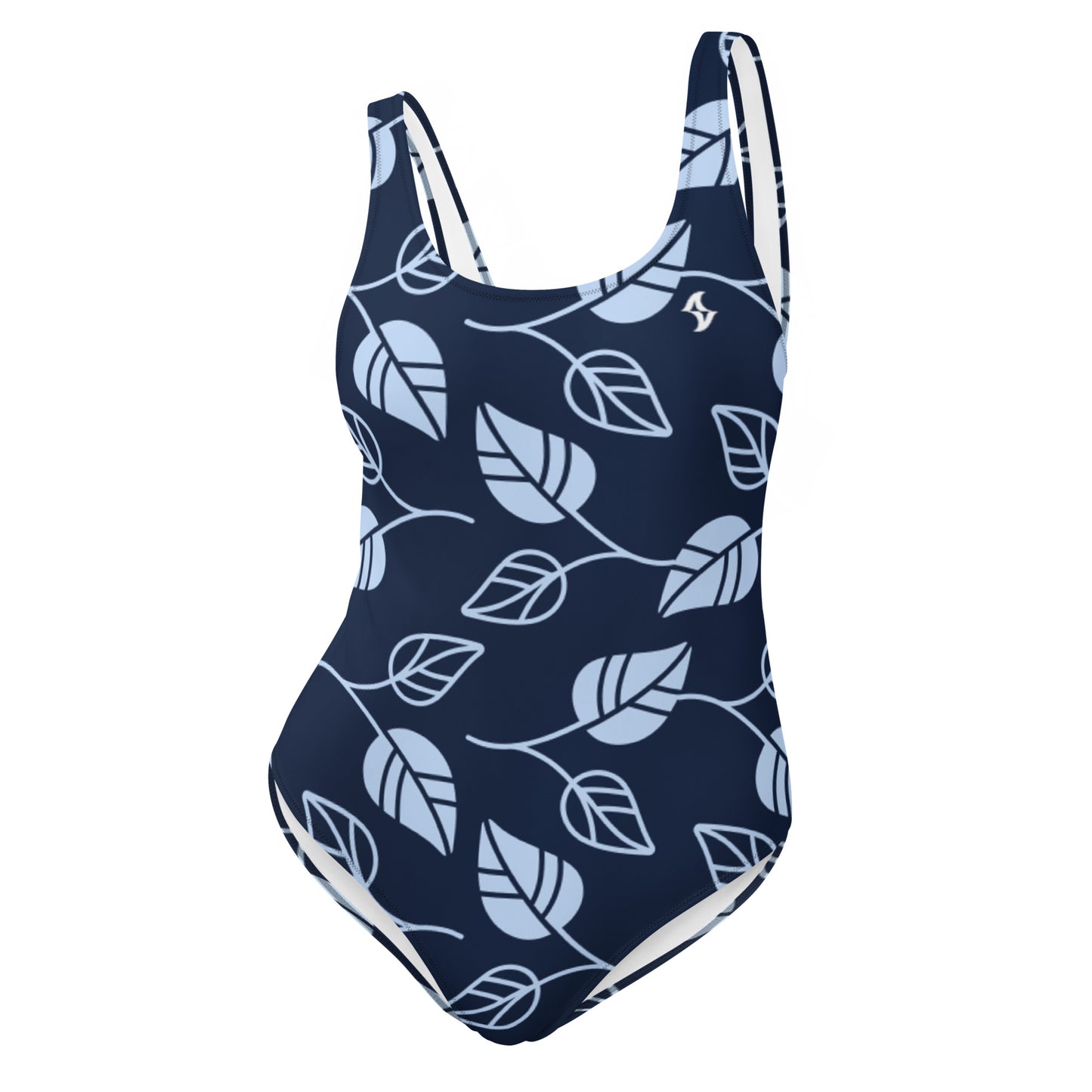 One-Piece Swimsuit: Leaves of Blue