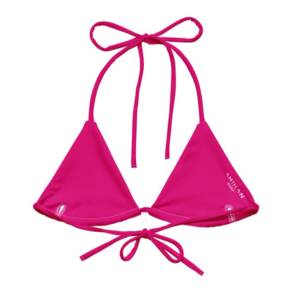 Amihan Surf String Bikini Top (Neon Pink)