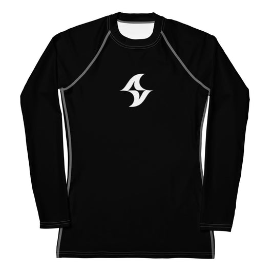 Womens Rash Guard: Classic Logo