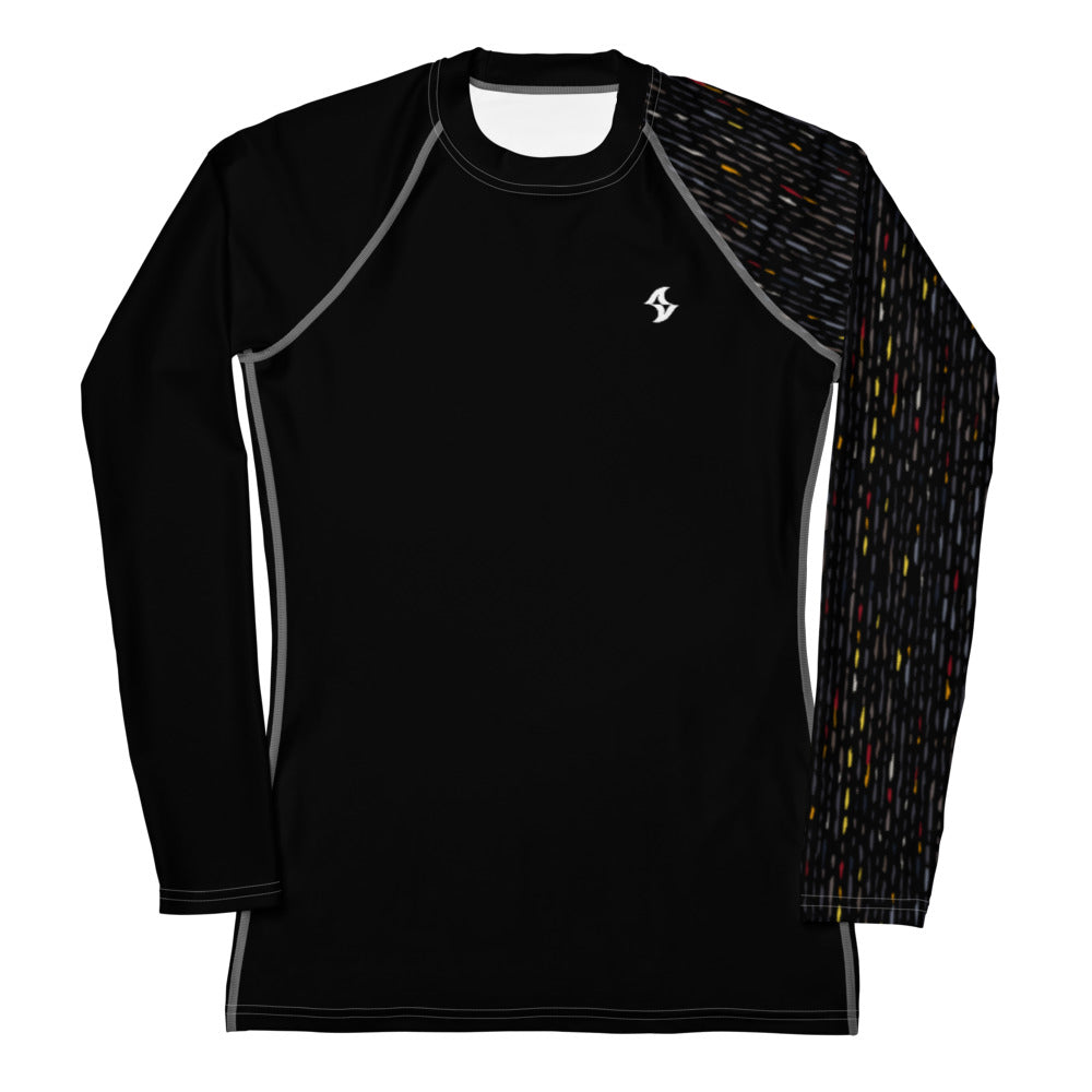 Womens Rash Guard: Fire