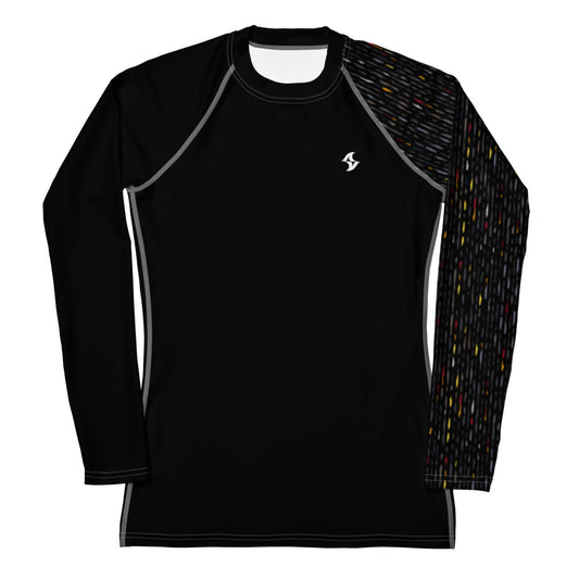 Womens Rash Guard: Fire