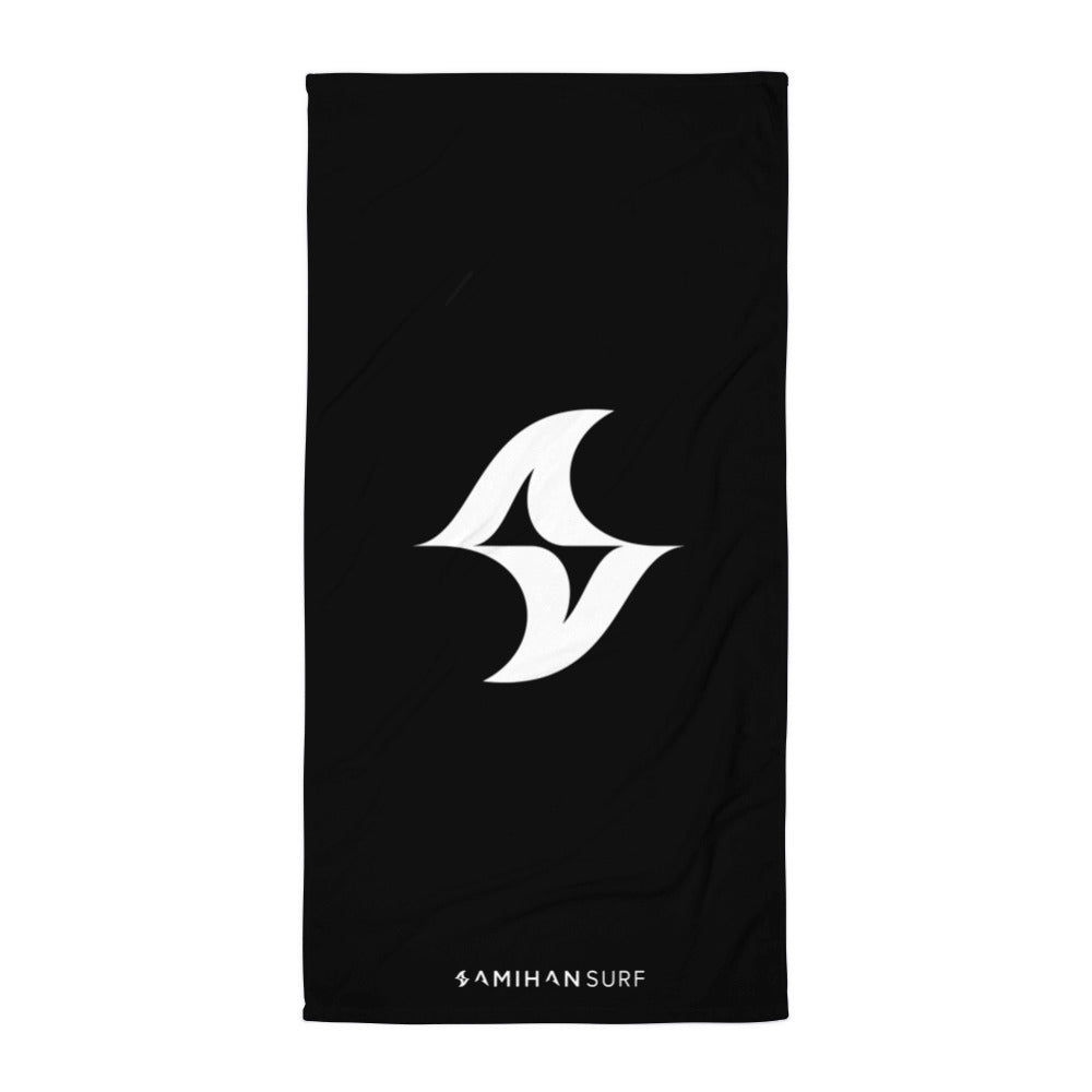 Towel: Classic Black w/ White Logo