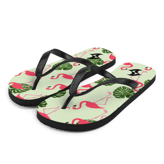 Flip-Flops: Flamingo w/ Black Logo