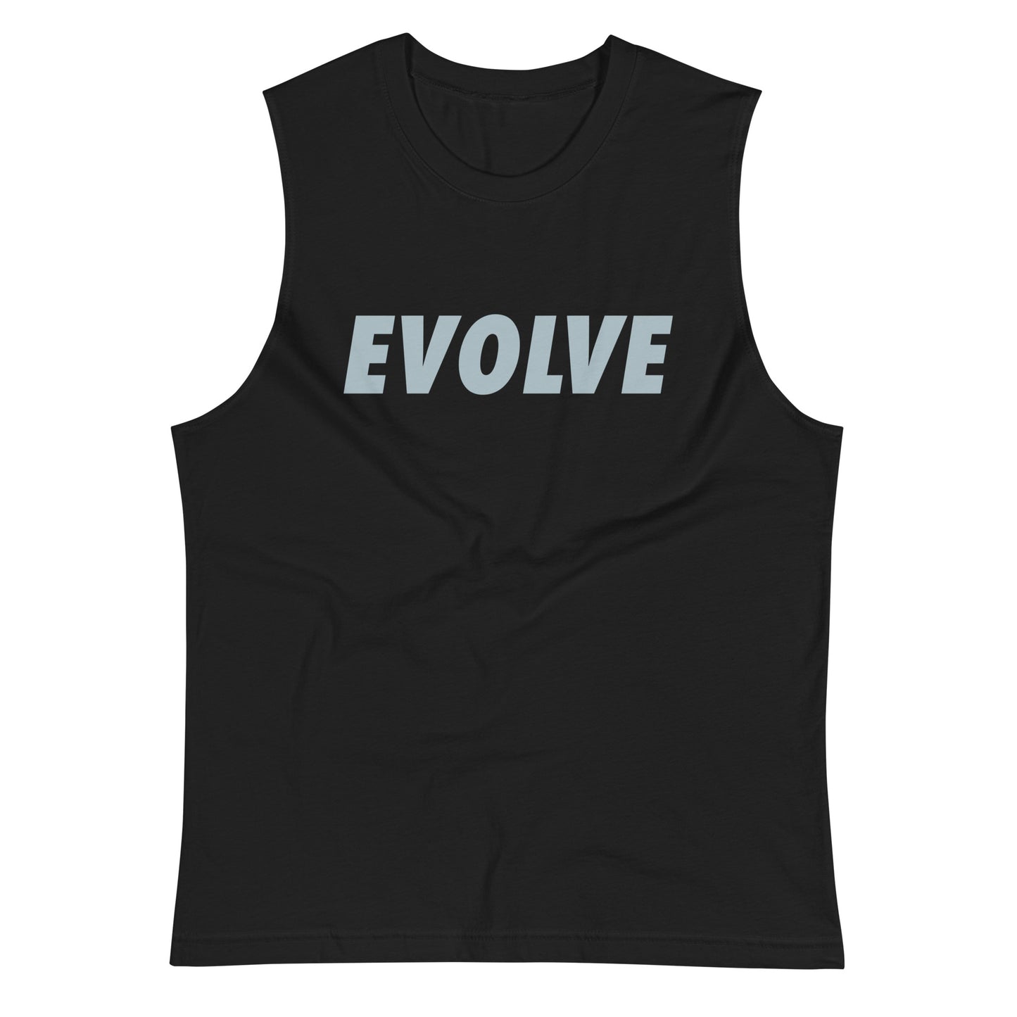 Muscle Shirt - Black w/ Silver Logo